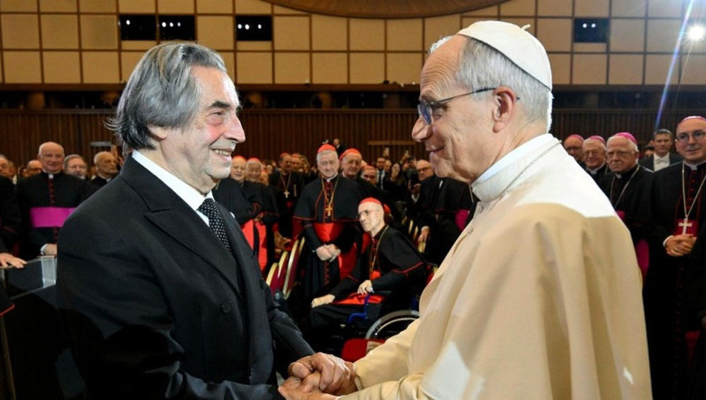Riccardo Muti und Papst Leo XIV.
