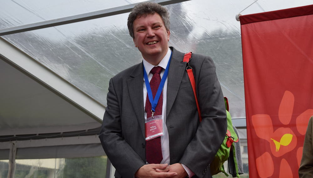 Wolfgang Müller beim PGR-Kongress Mariazell 2014