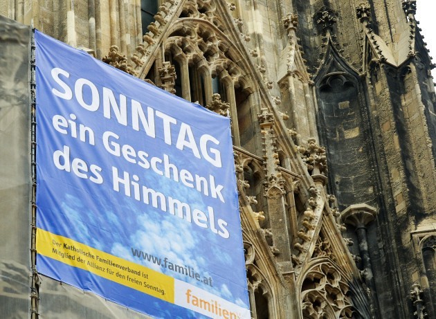 Transparent zum 'Freien Sonntag'