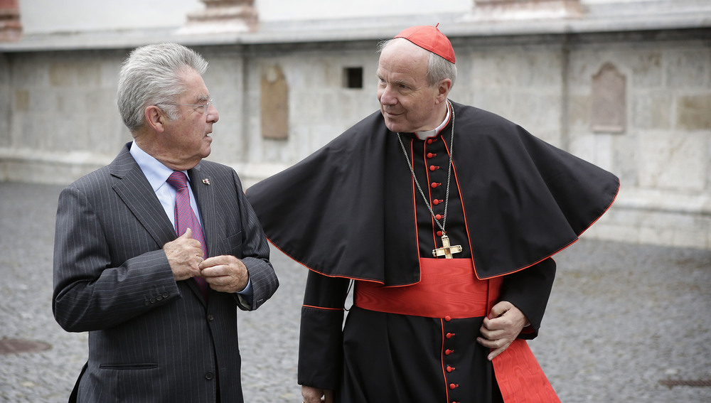 Mittagessen der Österreichischen Bischofskonferenz zu Ehren des Herrn Bundespräsidenten und von Frau Margit Fischeram Dienstag, dem 14. Juni 2016 um 13:00 Uhr im Superiorat Mariazell