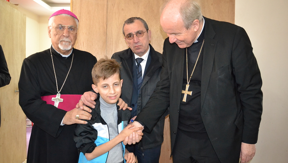 Besuch in Flüchtlingscamp in Erbil (Kurdistan) bei christlichen Flüchtlingen, Mansur (Ashty 1 Camp)