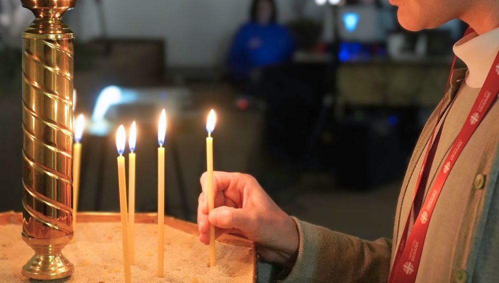 Gedenkzeremonie zum 4. Jahrestag der Russischen Invasion in Kiew