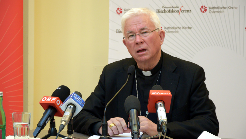 Pressekonferenz zum Ende der Herbstvollversammlung der Bischofskonferenz am 13. November 2020 in Wien mit Erzbischof Franz Lackner