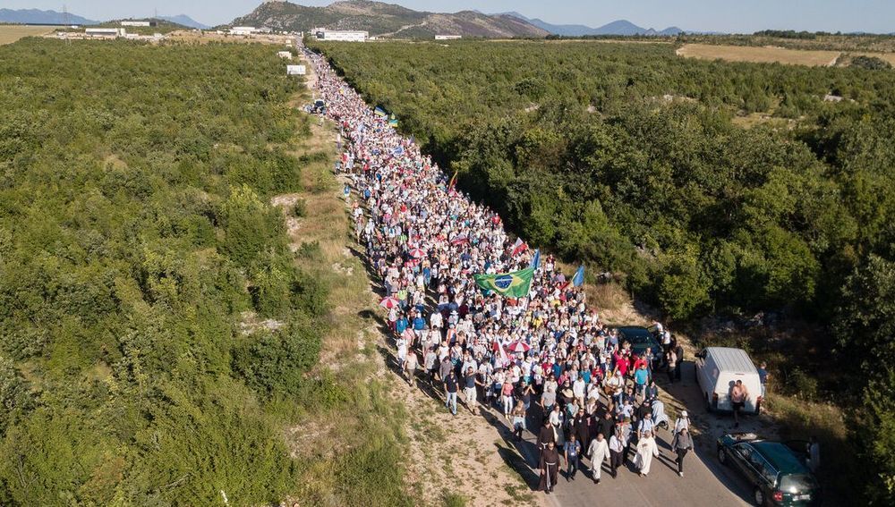 Friedensmarsch zum Medjugorje-Jahrestag