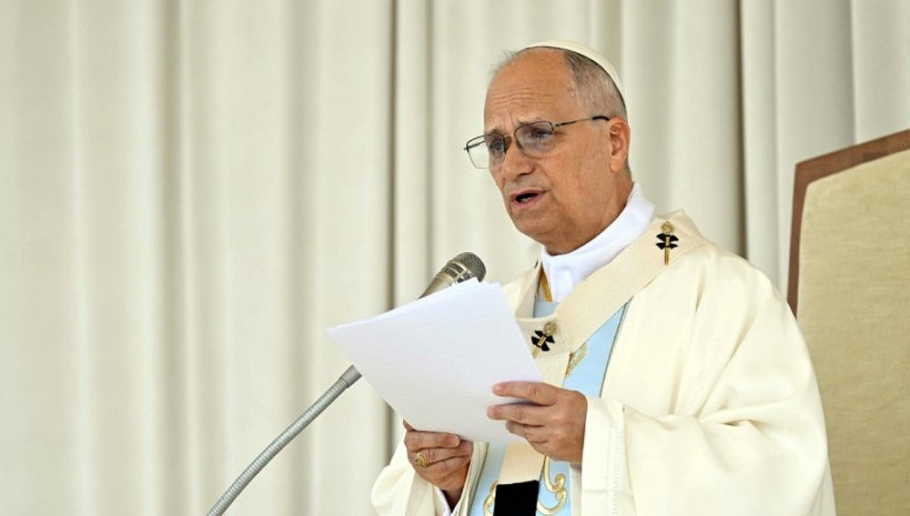 Papst Leo XIV. predigt in Pompeji