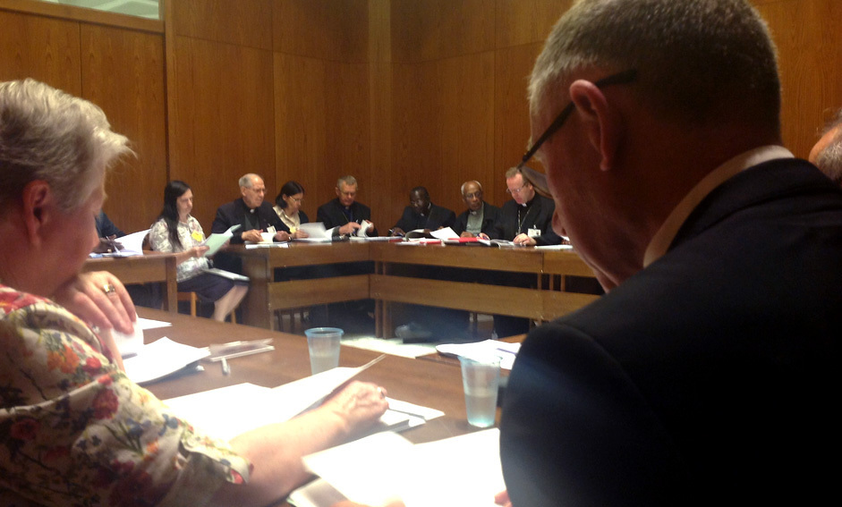 Kleingruppenarbeit bei der Synode