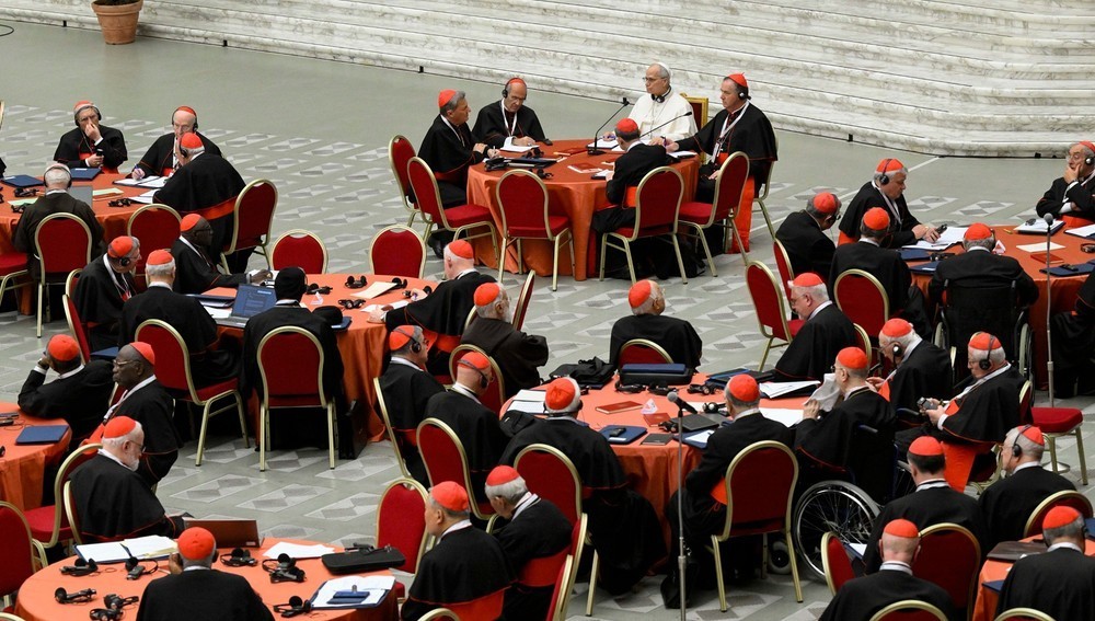 Kardinalsversammlung mit Papst Leo XIV.