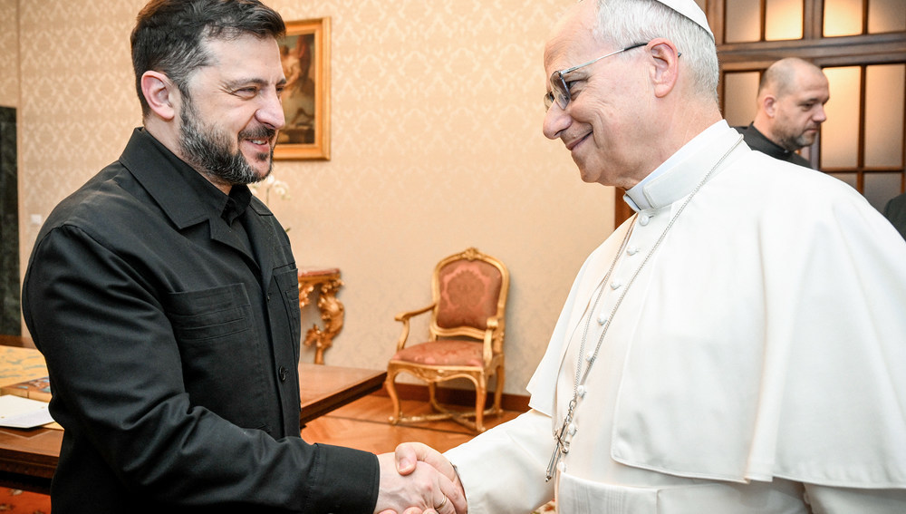 Papst Leo XIV. und Wolodymyr Selenskyj