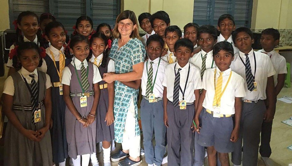 Frühere Volksschullehrerin und Lehrbeauftragte Sonja Hanappi-Mersits unterrichtete als Senior Expert in Indien/Hyderabad 