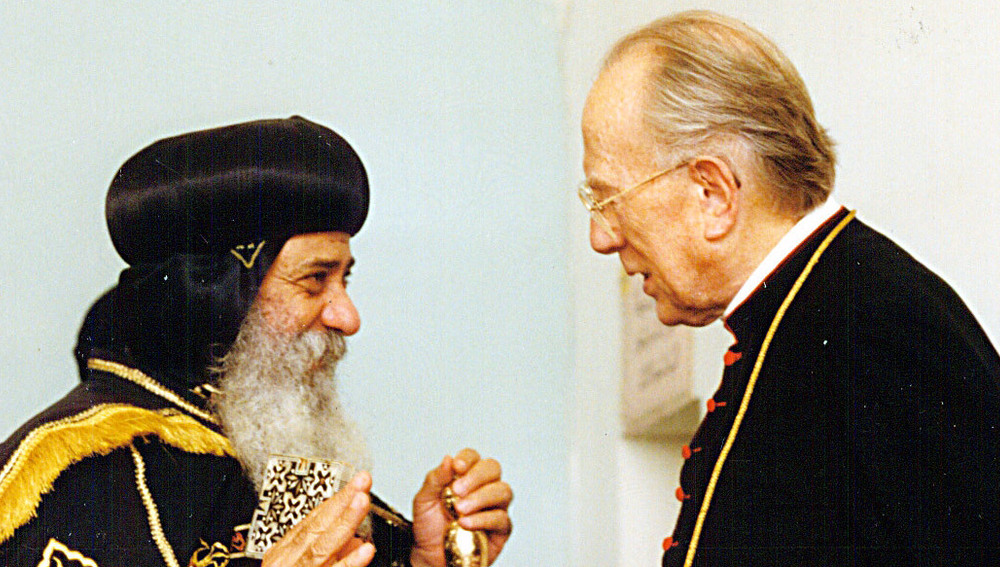 Kardinal König und Papst Shenuda III.